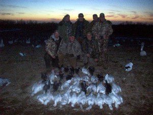 A nice day hunting snow geese.
