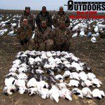 This was the only group of snow goose hunters to break 100 birds this spring... March 16, 2006.