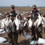 It's a good thing we have ATV's. It would be a workout walking these game straps loaded down with snow geese to the truck.