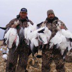Up North Outdoors guide Jim Weston (left) and Billy Martin. These two guys are hard to keep out of the field.