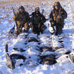 Here is another group of hunters that did well on a snowy late Feb snow goose hunt.