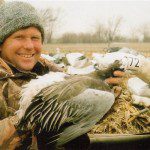 Not sure how this blue goose ended up with a white neck collar on it. I have never seen or heard of this combination before. The other odd thing was it didn't have a leg band. Very strange but cool!