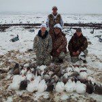 Many say you can’t kill snow geese in the snow. This picture proves otherwise.