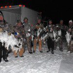 Who says you can't kill snow geese in the snow? Another successful snowy snow goose hunt.