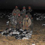 Another fine day in the snow goose decoy spread