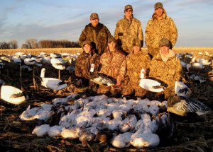 Another group of fathers and sons but this time on our South Dakota snow goose hunts.