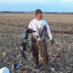 Up North Outdoors guide retrieved this blue goose for his hunters on his ATV that I nicknamed the "rut cutter". I have never seen an ATV that threw mud like his did.