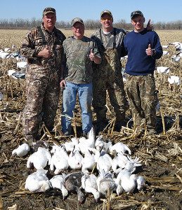 Here is what average snow goose hunt looks like.