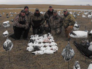Cousins on day number 2 of their snow goose hunt