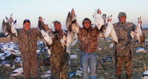 This is some of the hunters we moved from Missouri to South Dakota to hunt snow geese.
