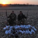 A beautiful sunset at the end of the snow goose hunt.