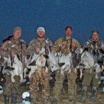 There are three condition required to make a good day in the field snow goose hunting. They are the right weather conditions, good shooting, and a little luck. This group had all three on this spring snow goose hunt.