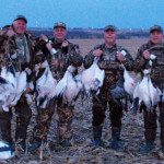 Smiling faces at the end of the average days snow goose hunt.