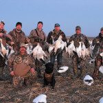 Mickey with his group of snow goose hunters.