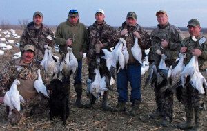 Mickey on his guided snow goose hunt.