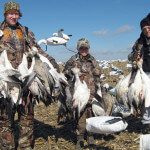 This group of youth hunters had a good time hunting snow geese in 2012.