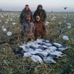February snow goose hunt in Missouri