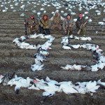 Strong push from the south on this Missouri snow goose hunt.