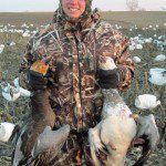 Molly on her first snow goose hunt.