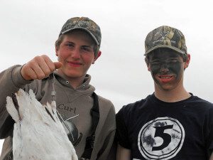 Some young hunters with their band.