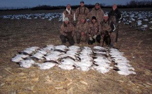 End of the first days hunt in ND.