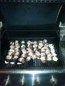 Bacon wrapped snow goose