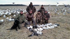 February Snow Goose Hunt in Arkansas