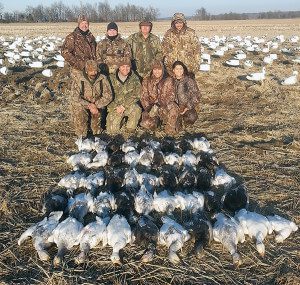 Snow goose hunting with Up North Outdoors